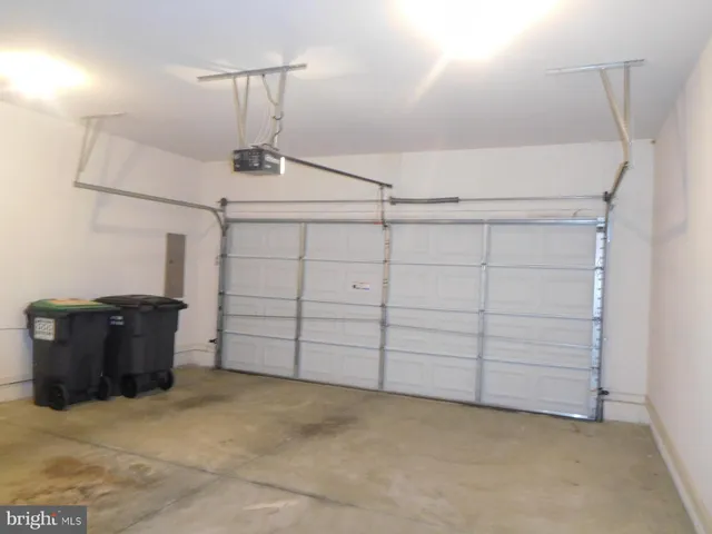 a view of a garage