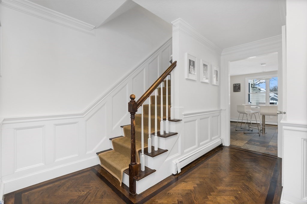 100 Manatee Road Hingham, MA 02043 - Photo 5 of 38 a view of entryway and hall with wooden floor