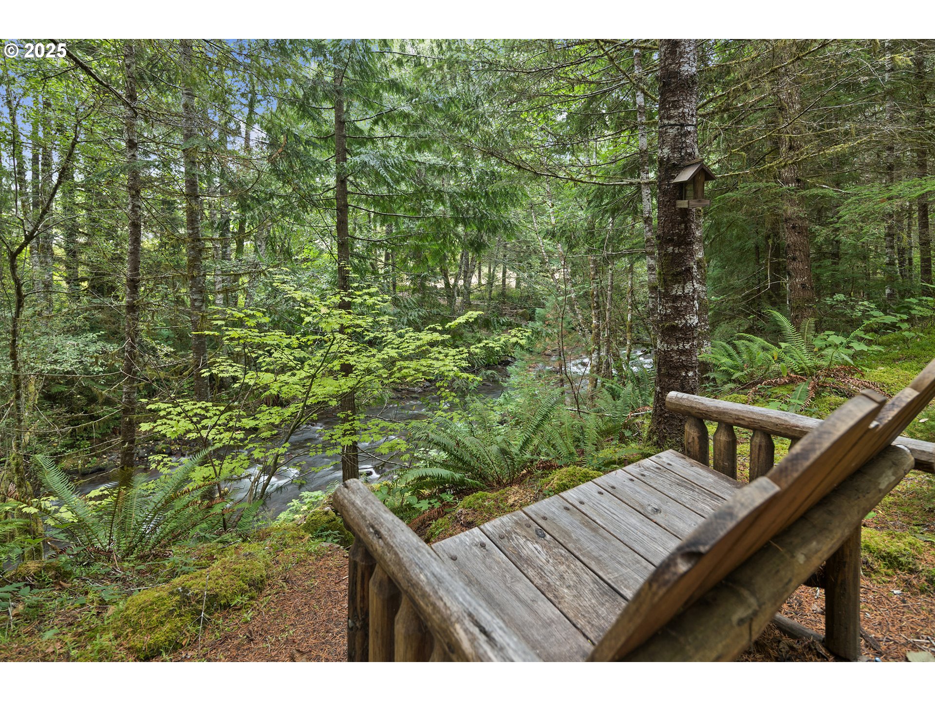 27172 East Marion Road Rhododendron, OR 97049 - Photo 39 of 48 a view of a wooden deck and a backyard