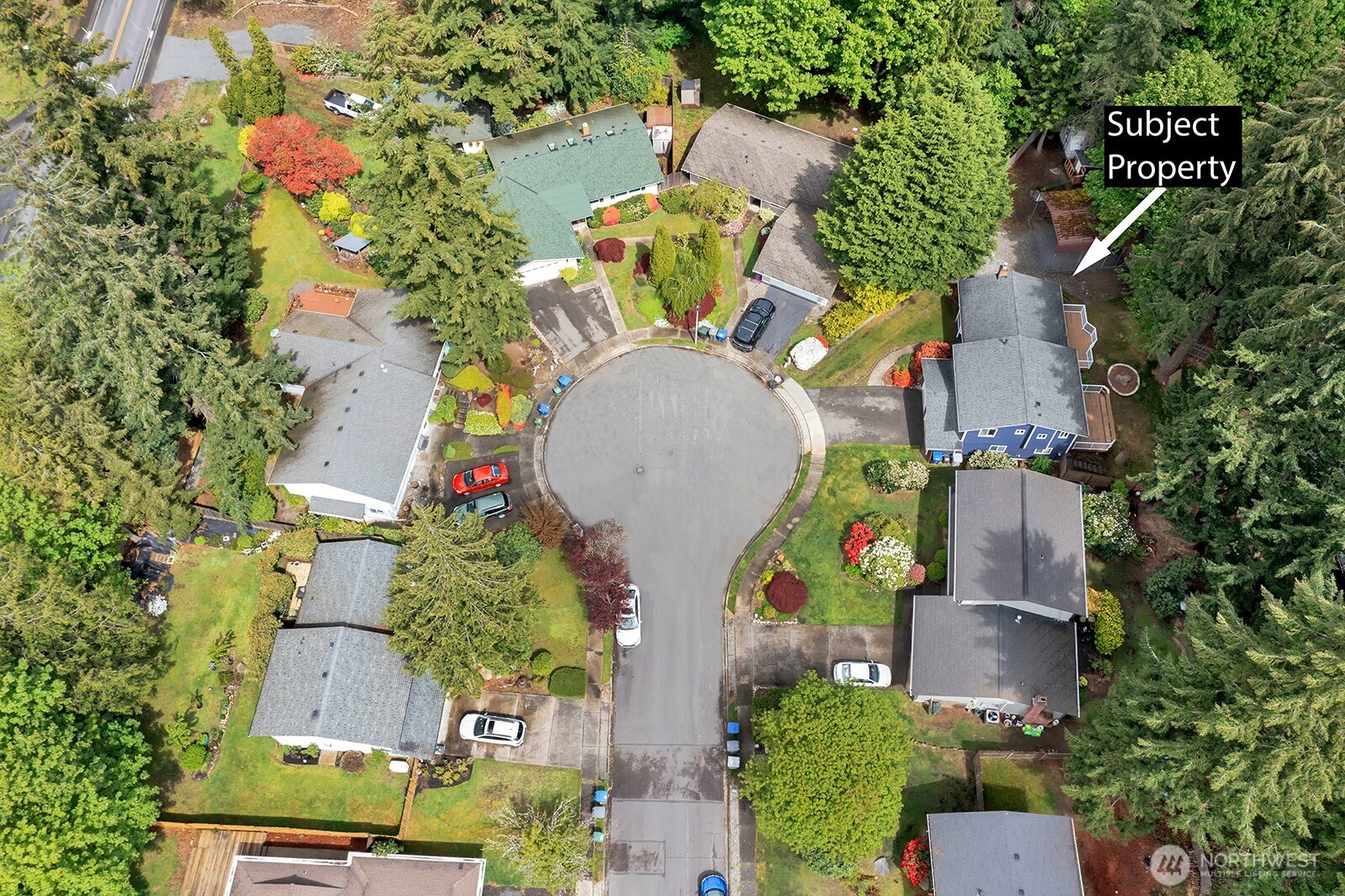 1802 Aberdeen Avenue Southeast Renton, WA 98055 - Photo 26 of 29 an aerial view of a house with outdoor space and a lake view