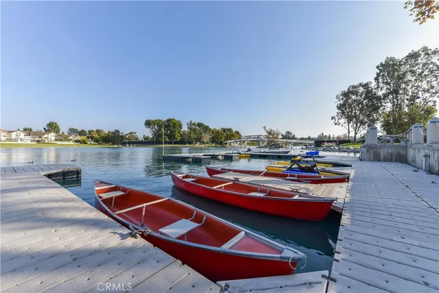 a view of outdoor space with trees all around