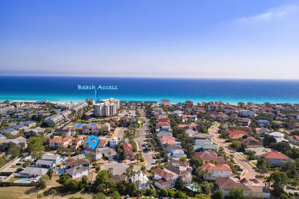 an aerial view of a city