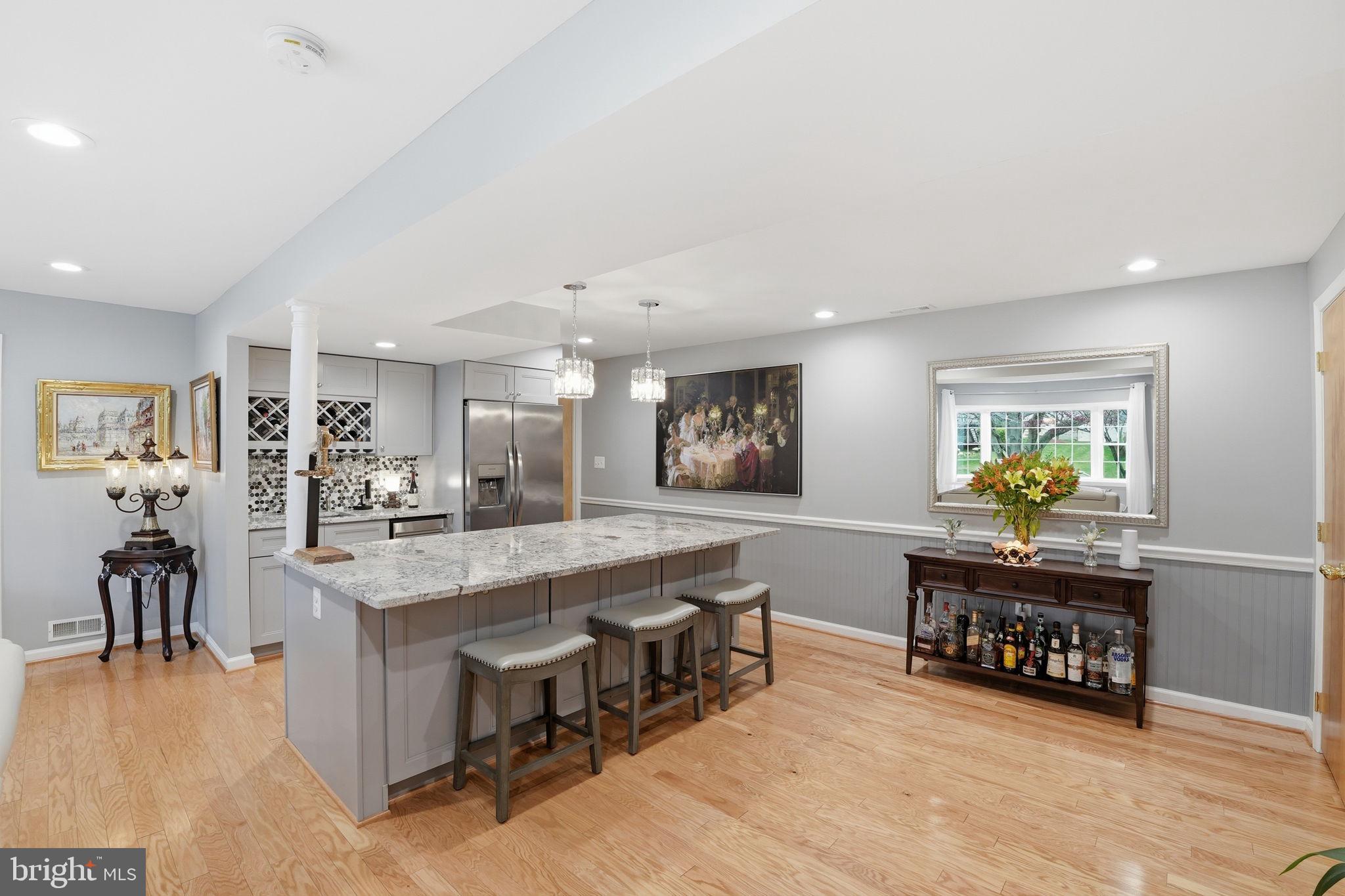 1821 Briggs Road Silver Spring, MD 20906 - Photo 8 of 26 Renovated Kitchenette & Bar Area