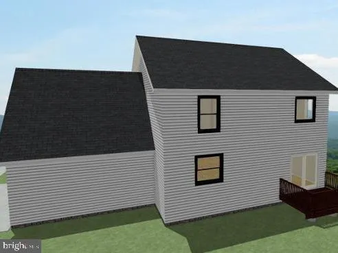 a view of a backyard of the house