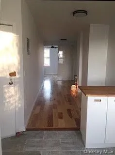 a view of hallway with window