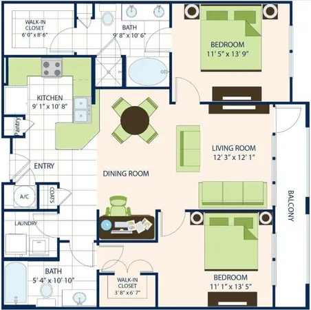$2,316 | 3443 Kingsboro Road Northeast, Unit 2206, Atlanta, GA 30326