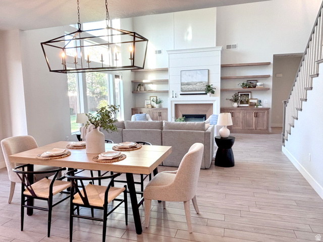 429 East Treasure Road Washington, UT 84780 - Photo 5 of 20 Open-concept living area with a vaulted ceiling