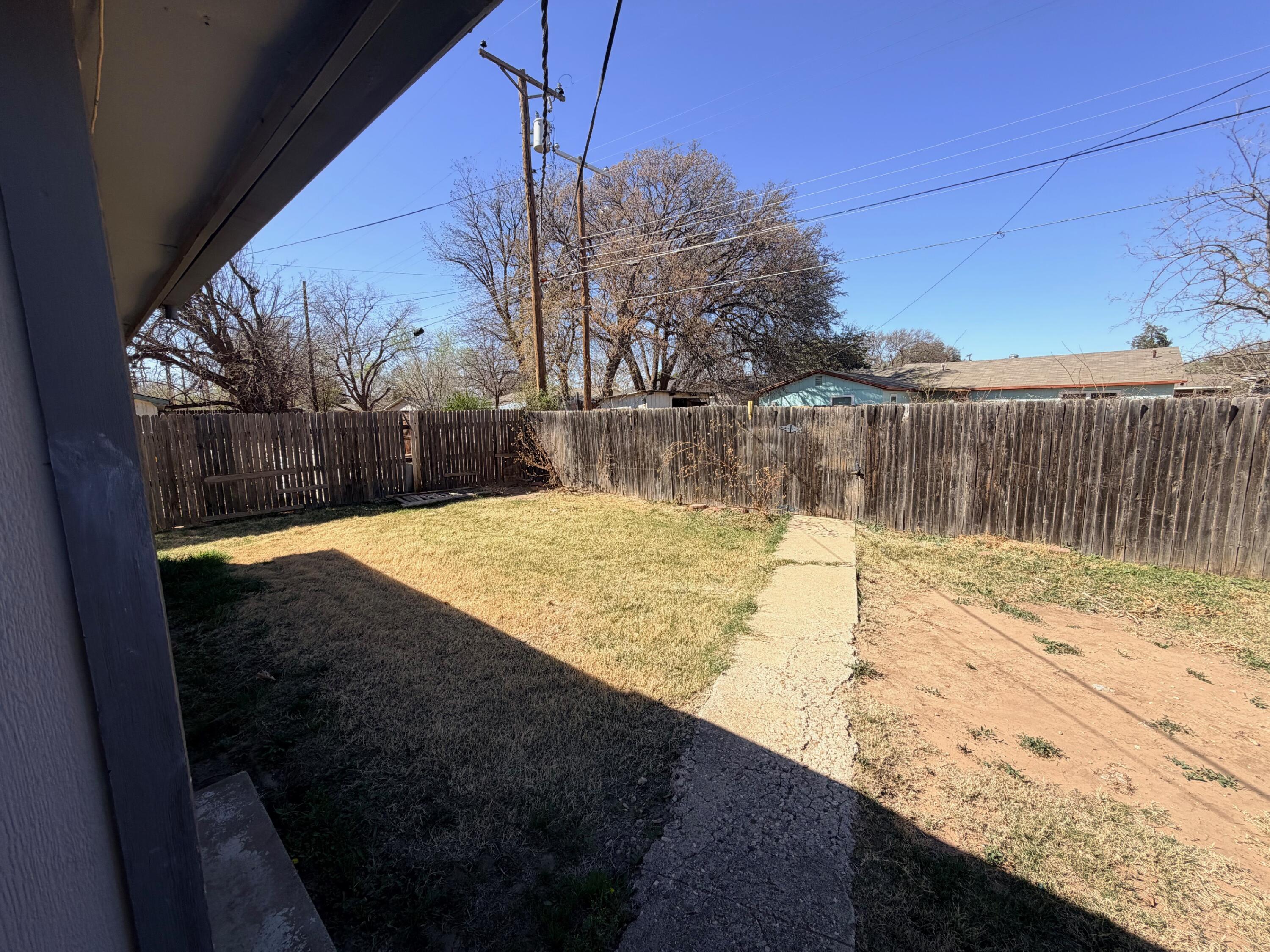 4310 42nd Street Lubbock, TX 79413 - Photo 24 of 25 a view of a backyard of the house