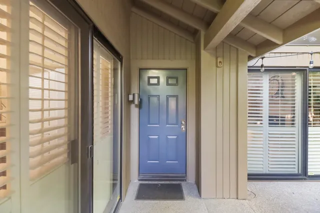 a view of front door