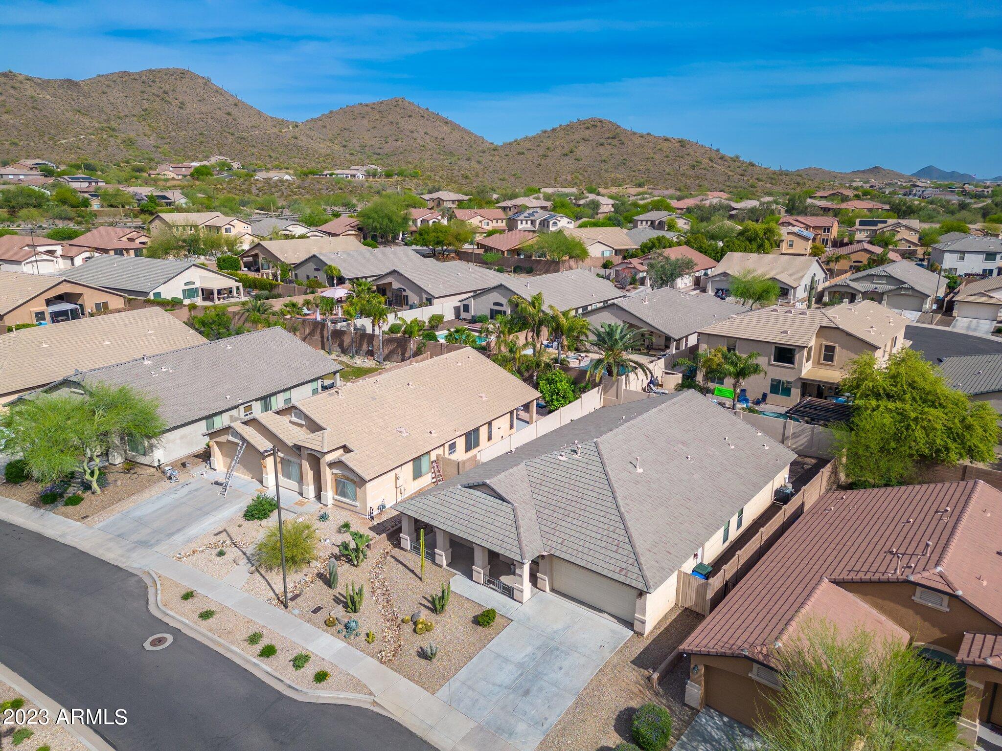 2215 West Peak View Road Phoenix, AZ 85085 - Photo 41 of 49 an aerial view of residential house with an outdoor space
