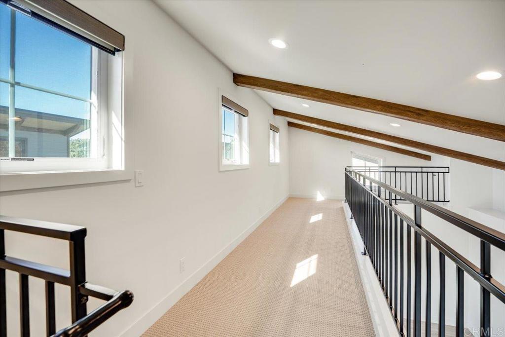 337 D Street Ramona, CA 92065 - Photo 12 of 26 a view of staircase with railing and a window