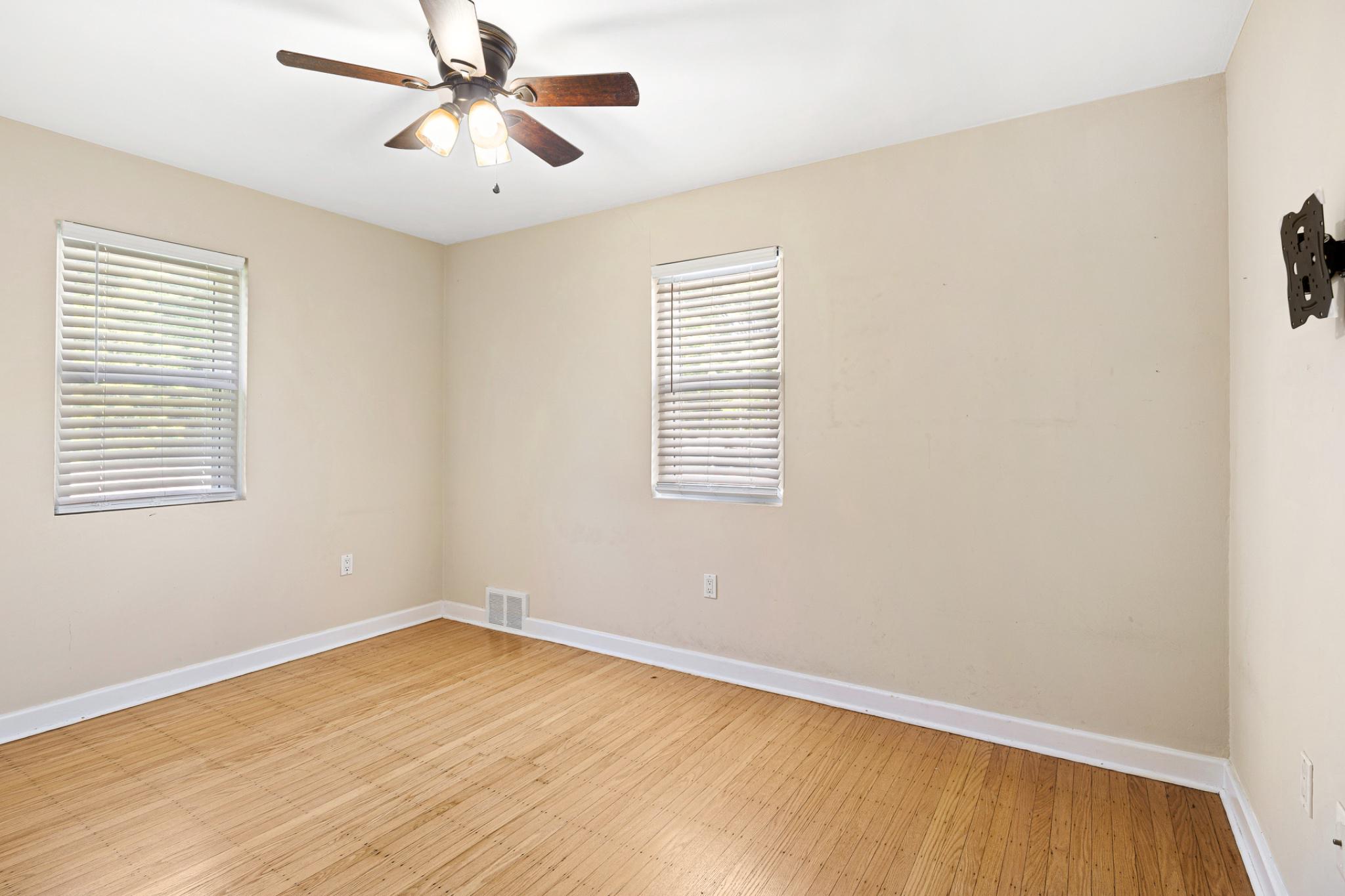 4 Virginia Avenue Palmyra, NJ 08065 - Photo 10 of 28 Bedroom one with ceiling fan and tv mount