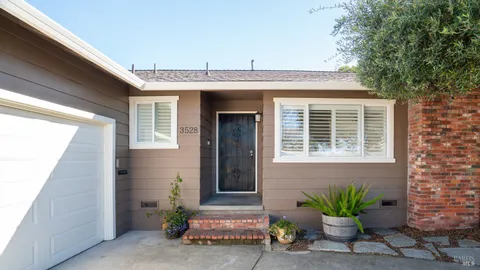 a front view of a house