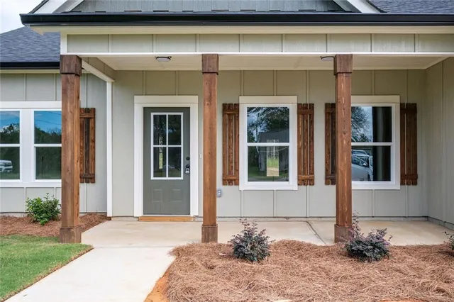 a front view of a house