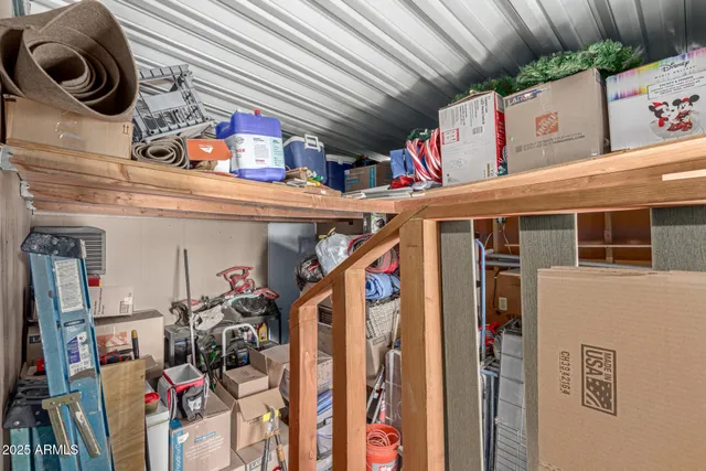 a view of storage and utility room