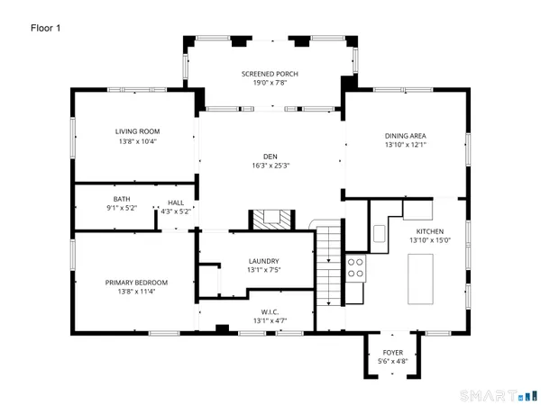 a picture of a wall with a white building