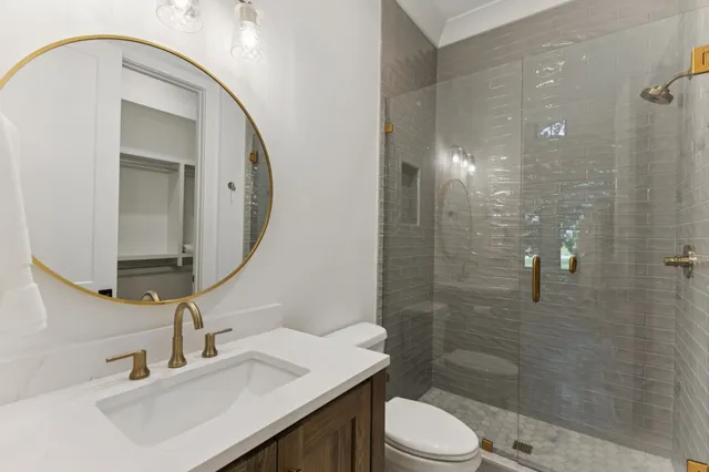 a view of a dining room with furniture and window