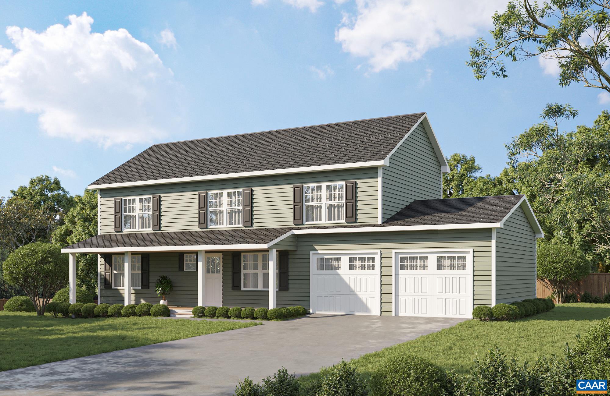 Lot 69 Palmer Place, Unit 69 Ruckersville, VA 22968 - Photo 9 of 15 a front view of a house with a garden