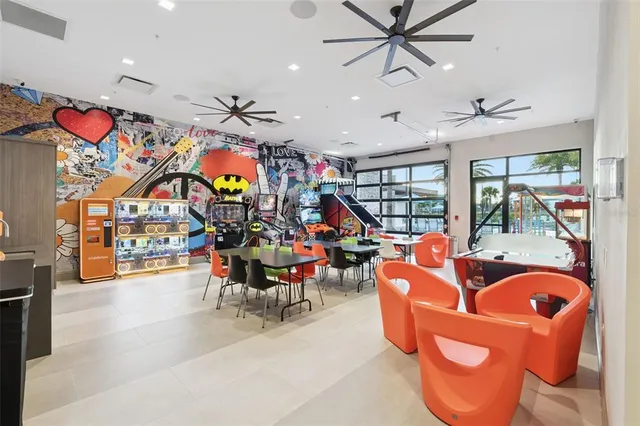 an outdoor living room and dining room