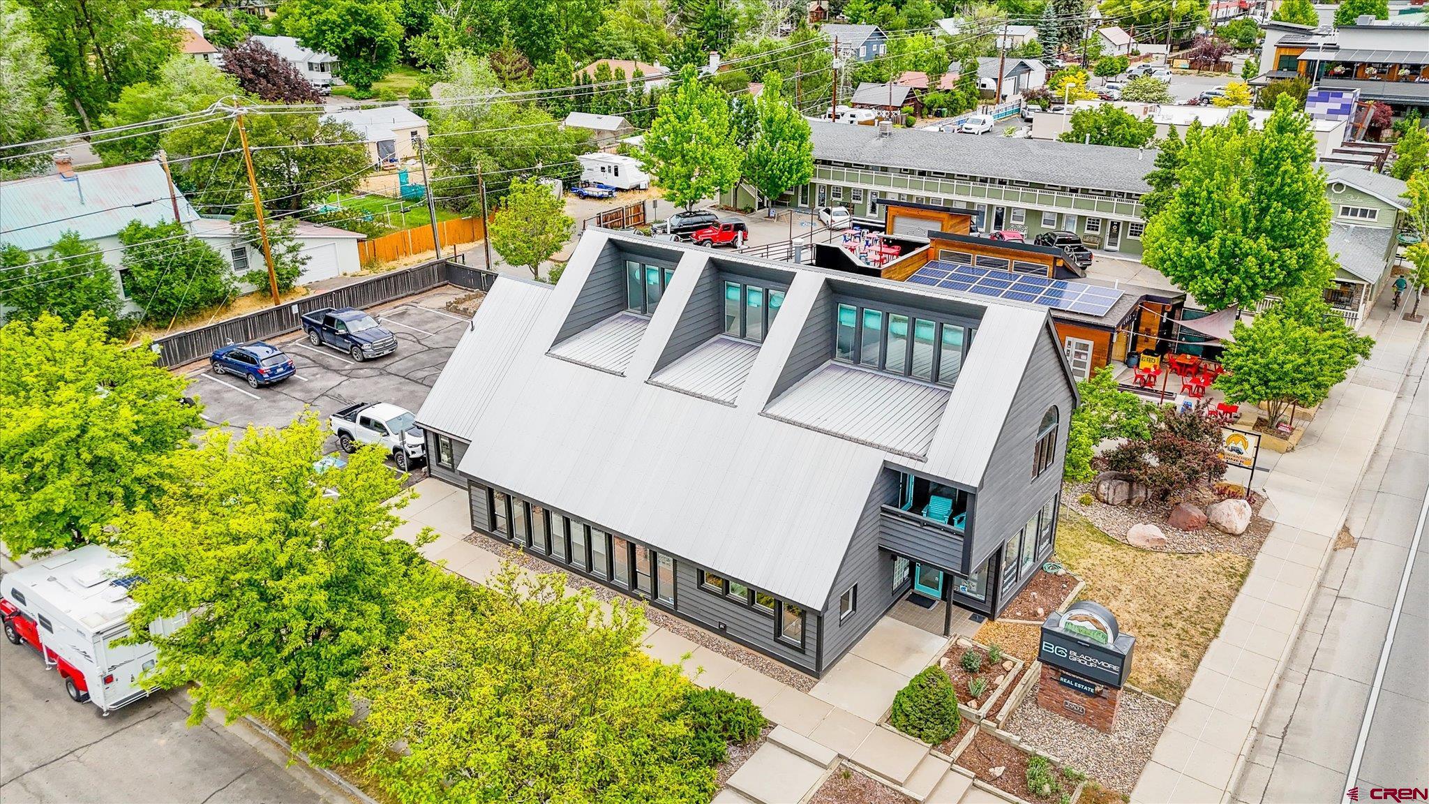 2901 Main Avenue Durango, CO 81301 - Photo 24 of 24 an aerial view of a house with swimming pool and outdoor seating