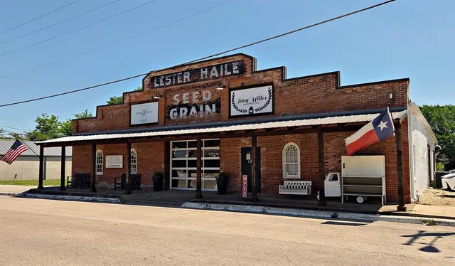 a view of a street sign on a street