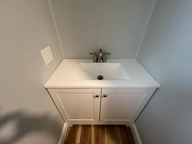a close up of a sink