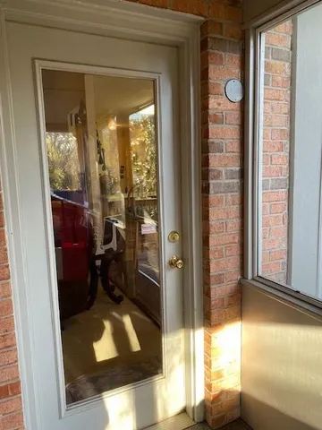 a view of backyard with green space
