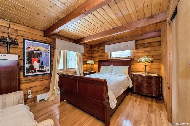 a bed room with a bed and a couch