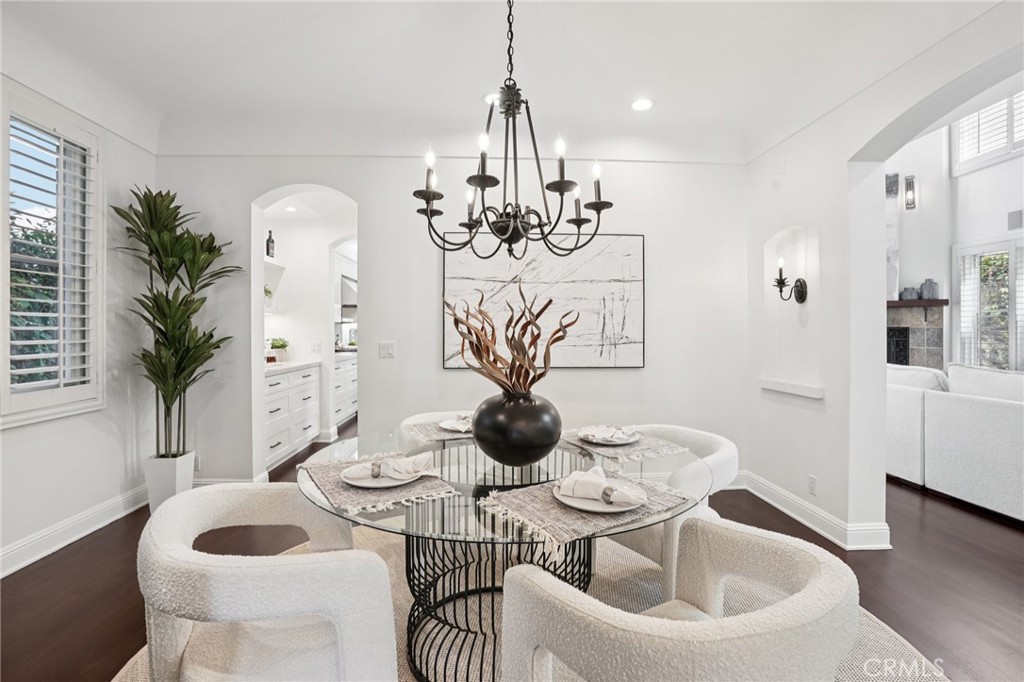587 26th Street Manhattan Beach, CA 90266 - Photo 14 of 67 a view of a dining room with furniture and wooden floor