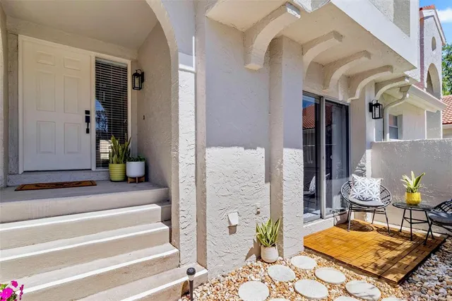 a view of a entryway door of the house