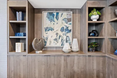 a close view of closet with wooden floor