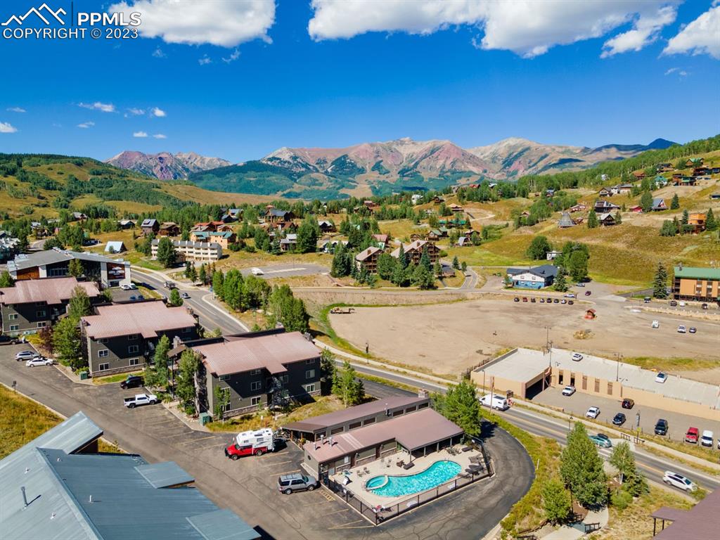 651 Gothic Road, Unit 301 Crested Butte, CO 81225 - Photo 7 of 24 an aerial view of residential houses with outdoor space