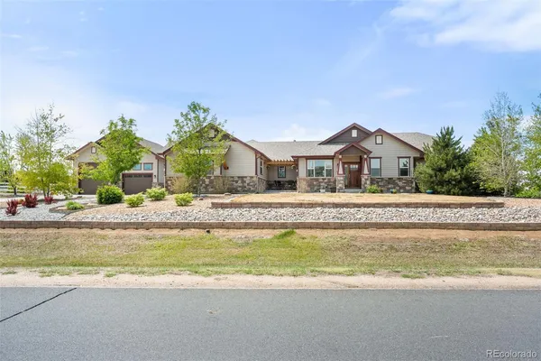 a view of a house with a swimming pool and a outdoor space