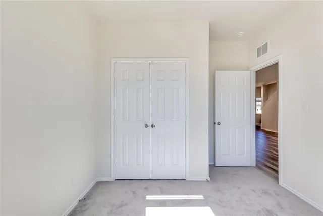 a view of room with closet area