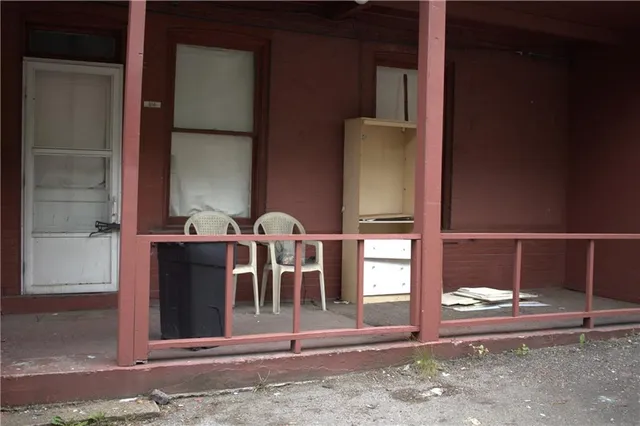 a front view of a house