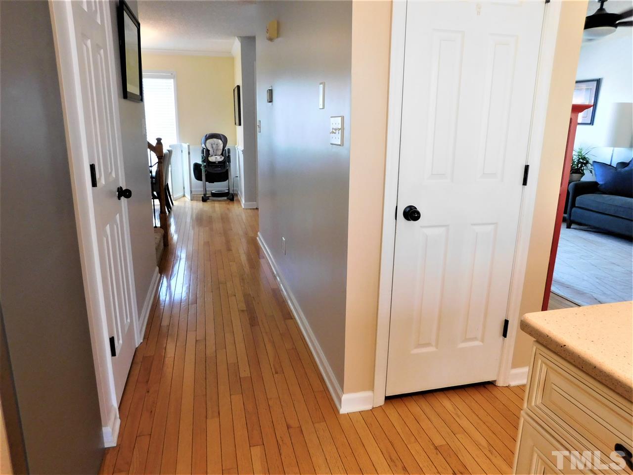 9420 Dawnshire Road Raleigh, NC 27615 - Photo 30 of 30 Downstairs Hall Showing Hardwoods!
