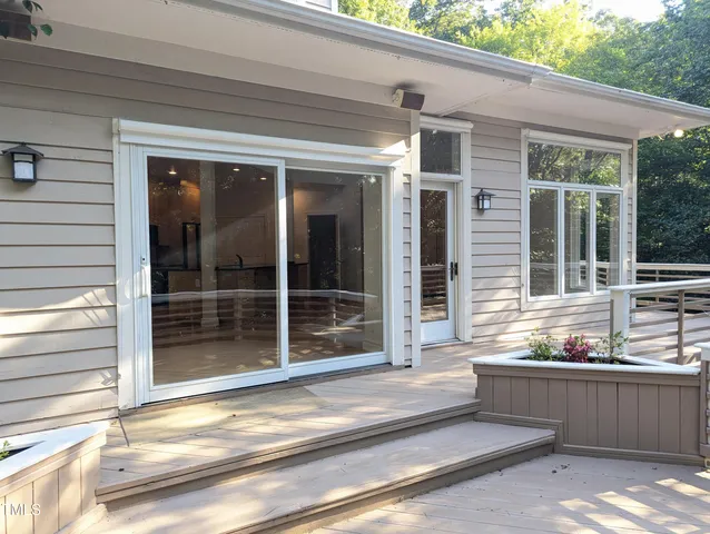 a view of a entryway door front of house