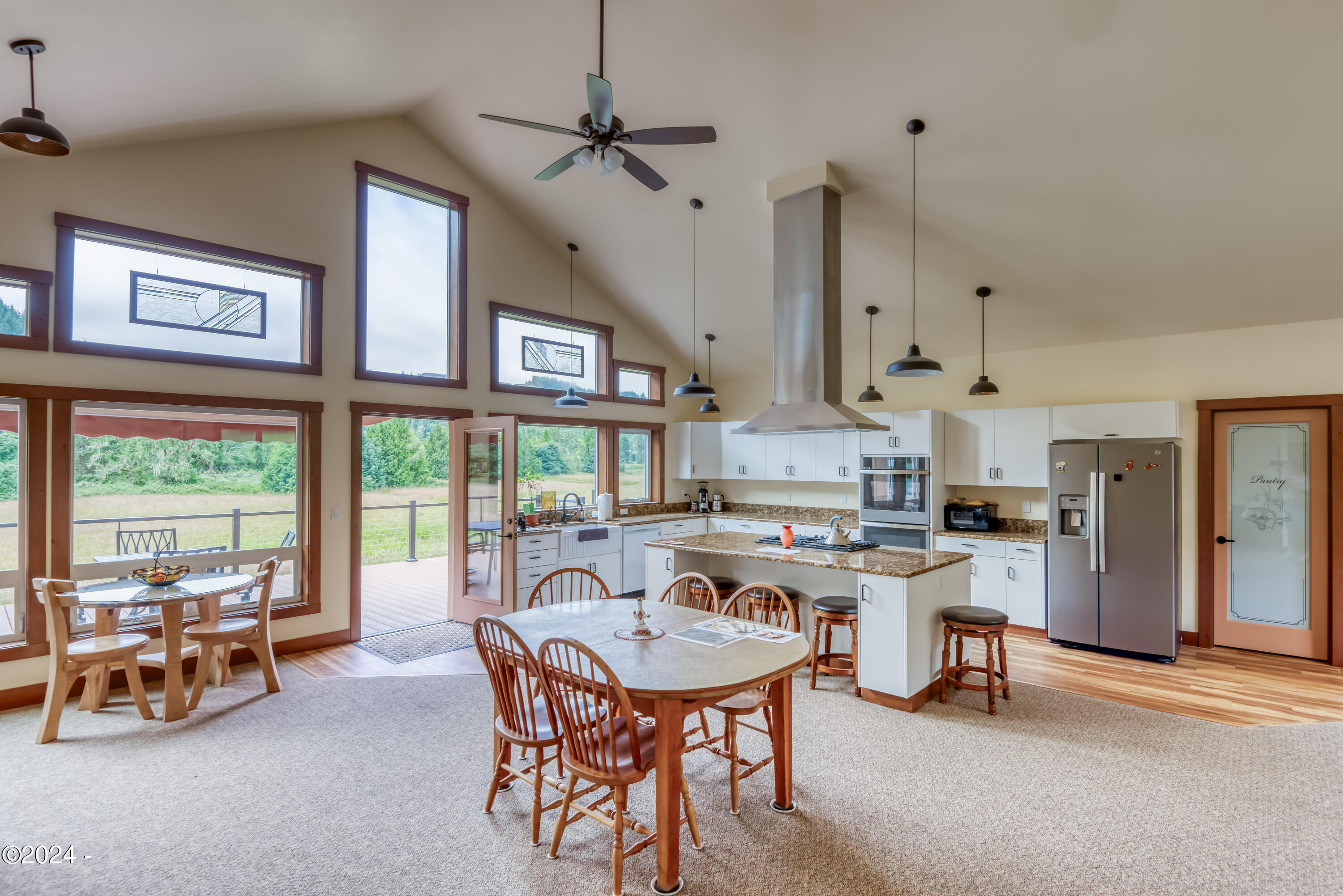 540 Big Rock Creek Road Blodgett, OR 97326 - Photo 6 of 54 Dining area and kitchen