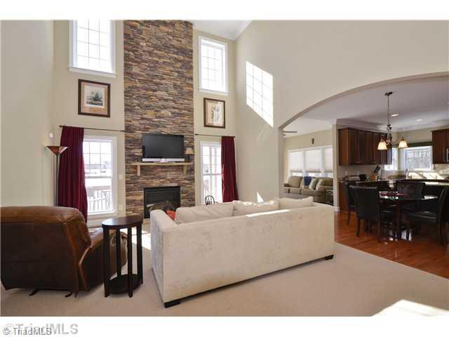 8509 Julina Drive Oak Ridge, NC 27310 - Photo 5 of 16 Den/Family/Great Room. Impressive stone fireplace