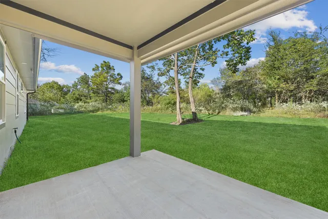 a view of a back yard