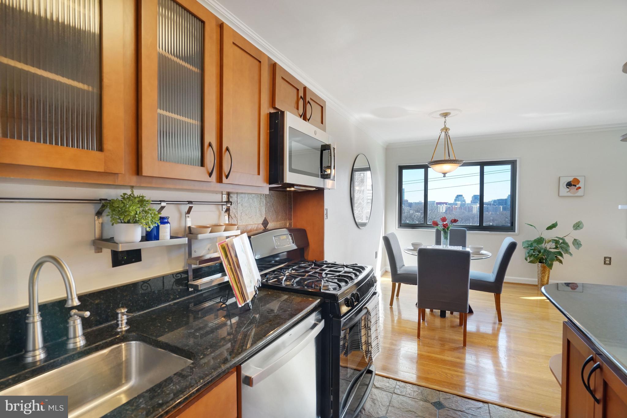 1300 South Arlington Ridge Road, Unit 718 Arlington, VA 22202 - Photo 13 of 41 UPDATED KITCHEN WITH PRETTY SLATE FLOORING