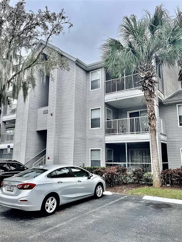 a car parked in front of a building