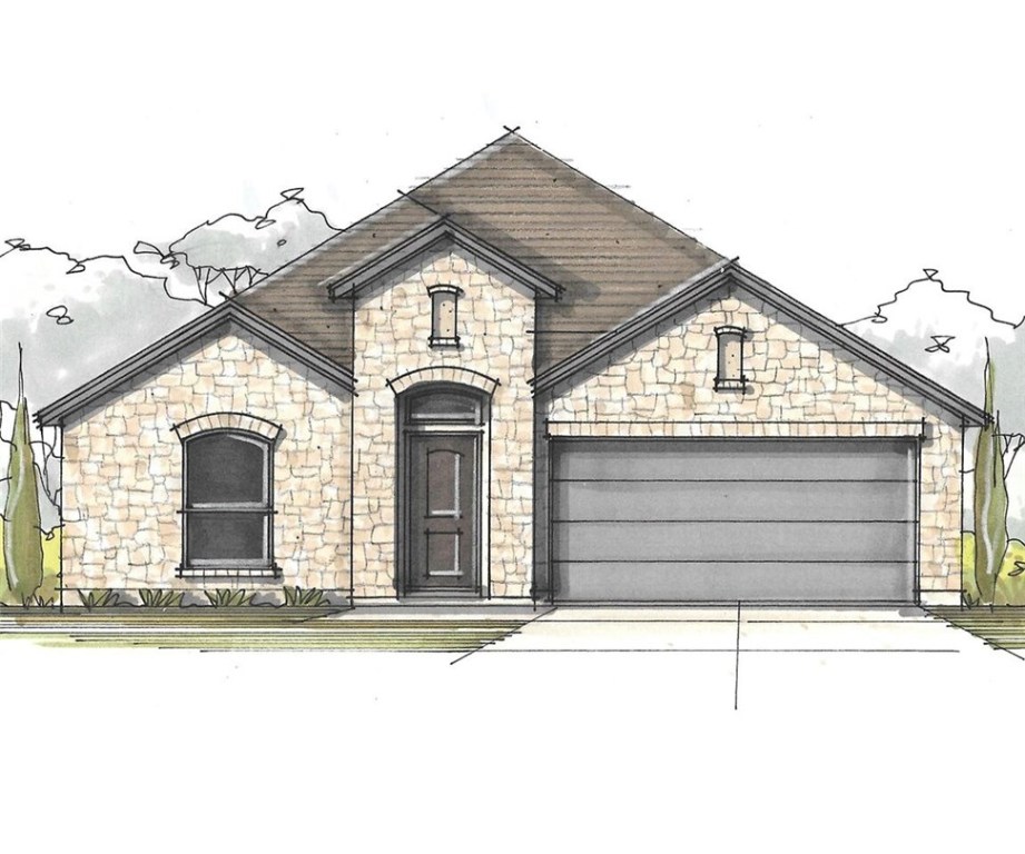 a front view of a house