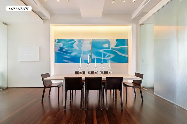 a view of a city with tall buildings