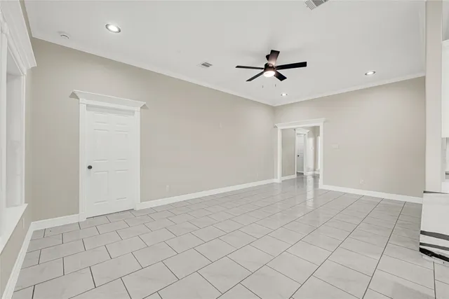 a view of an empty room