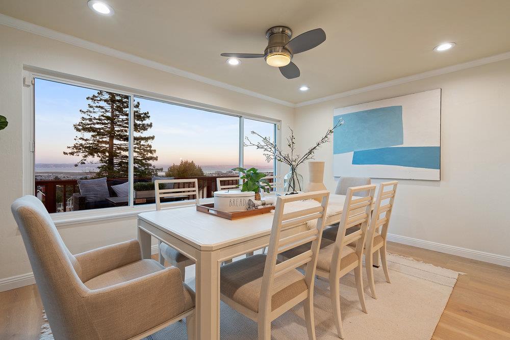 708 Morningside Drive Millbrae, CA 94030 - Photo 7 of 36 a view of a dining room with furniture window and wooden floor