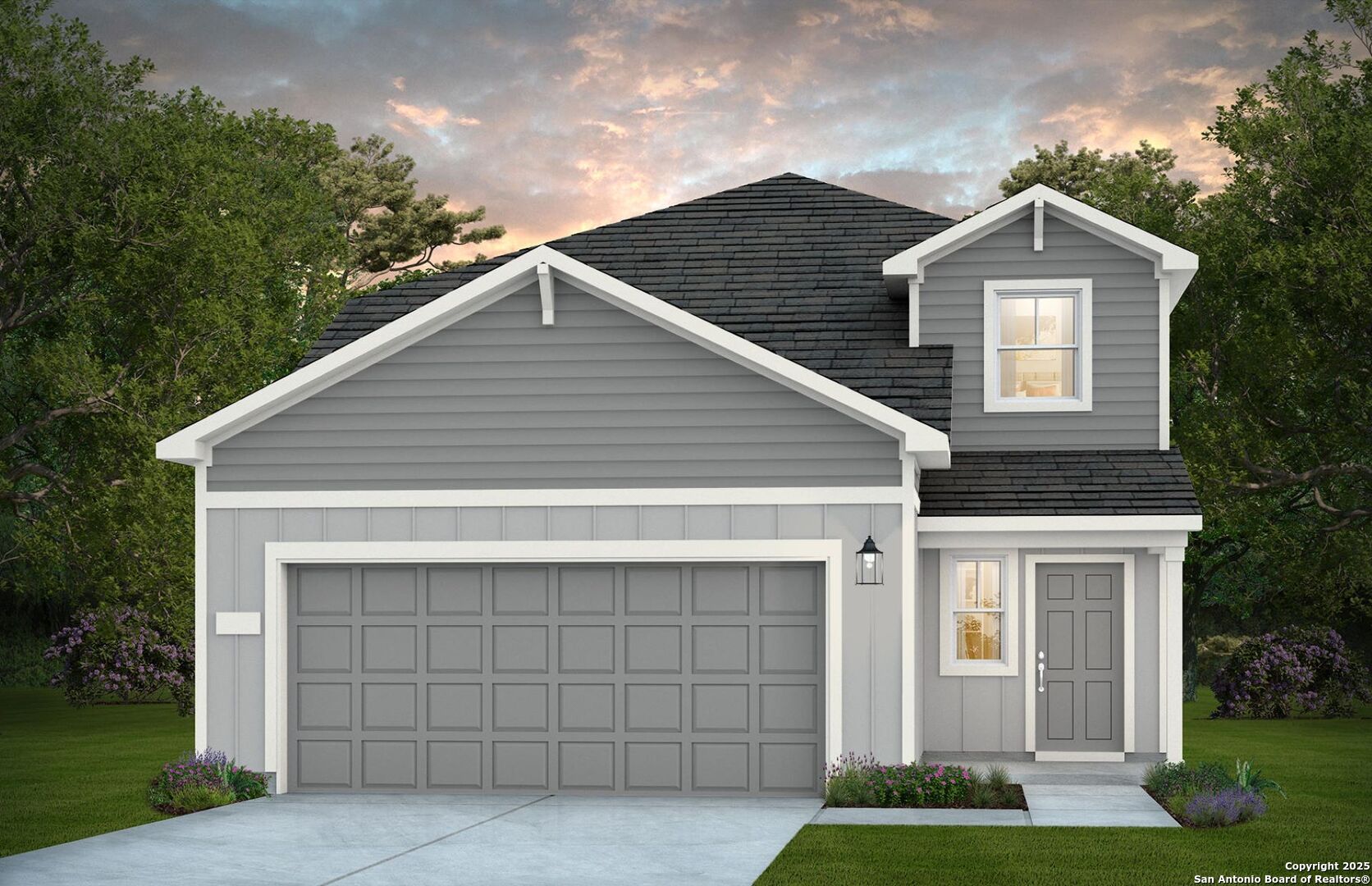 416 Raven Row Marion, TX 78124 - Photo 1 of 29 a front view of a house with a yard and garage