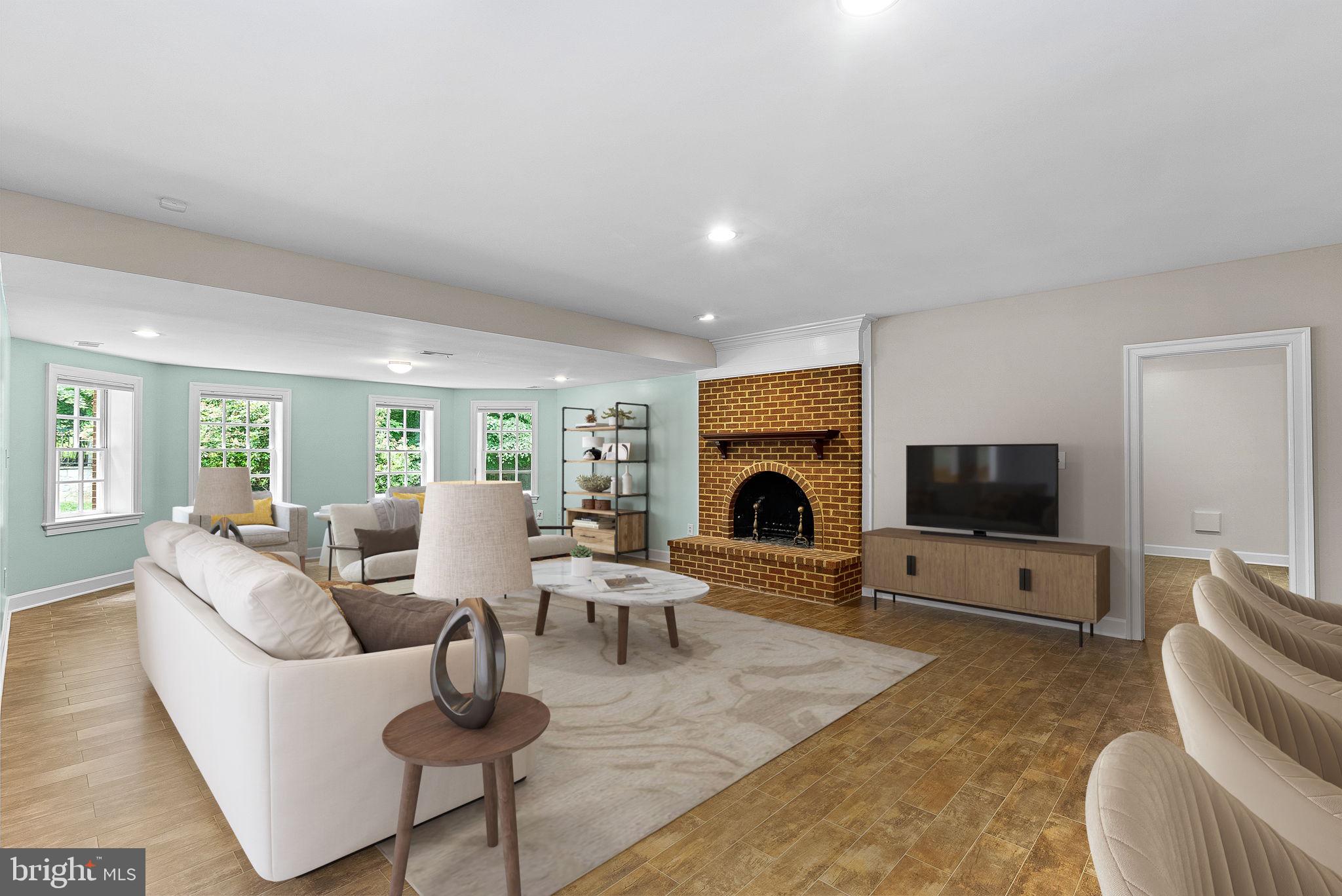 190 Falcon Ridge Road Great Falls, VA 22066 - Photo 67 of 122 Lower Level Rec Room - Virtually Staged