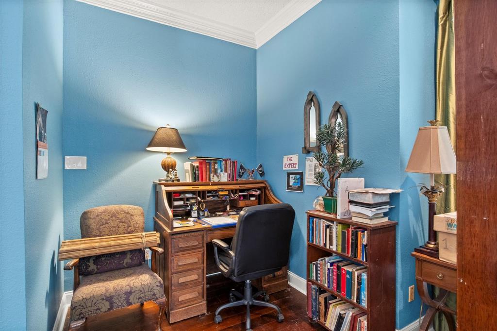 1578 Stainback Road Red Oak, TX 75154 - Photo 9 of 37 a view of a workspace with furniture and a window