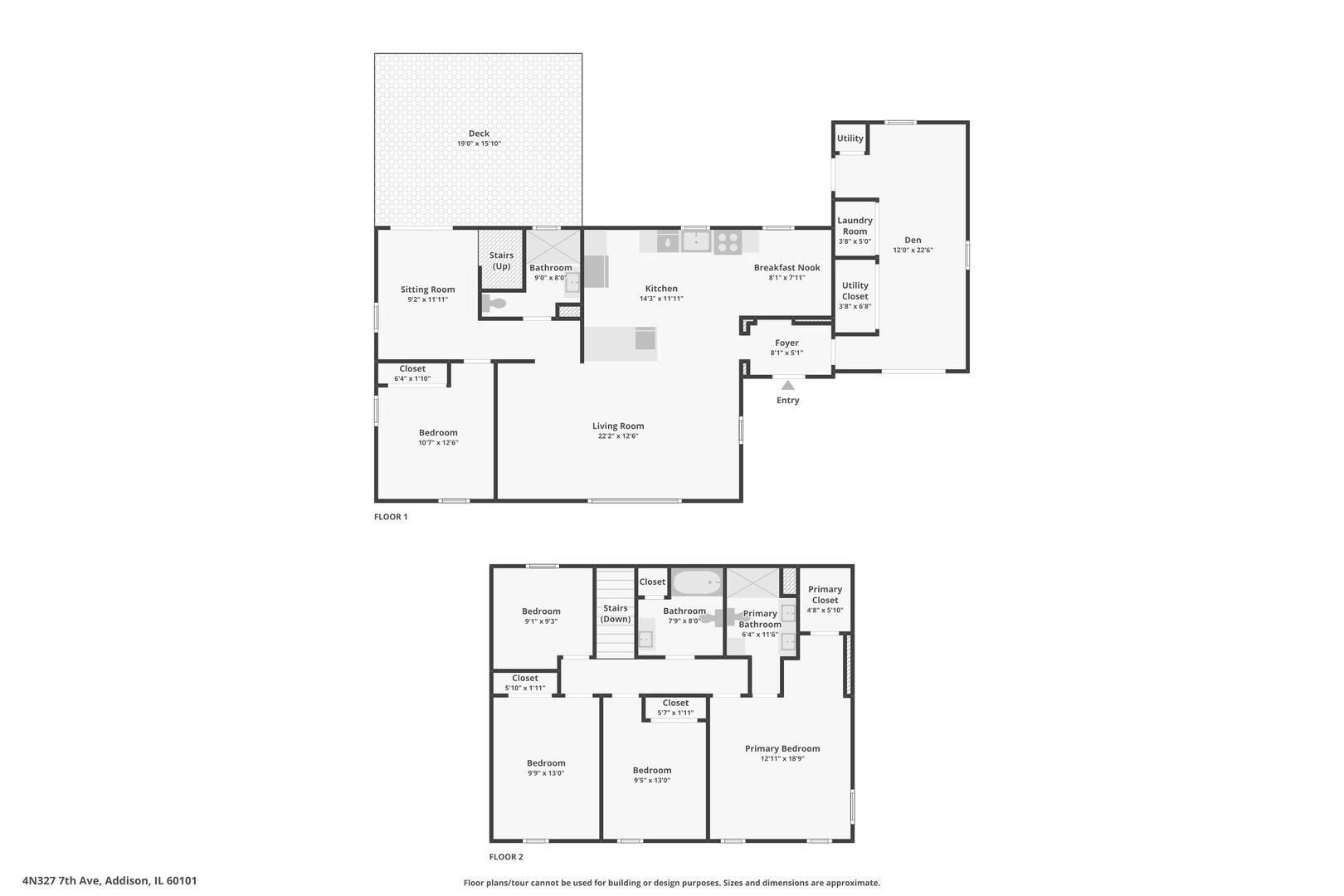 4N327 7th Avenue Addison, IL 60101 - Photo 49 of 49 a picture of floor plan